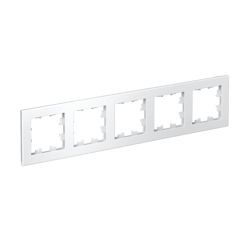 Рамка 5-постовая Systeme Electric ATLASDESIGN ATN000105 (белая)