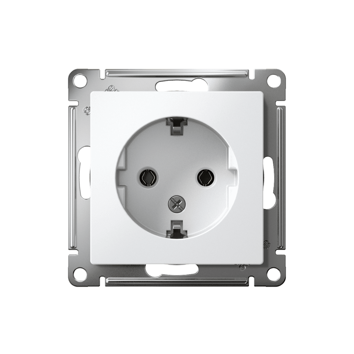 Розетка с заземлением Systeme (Schneider) Electric AtlasDesign ATN000143 (белый)