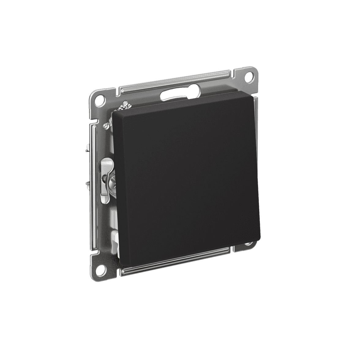 Выключатель проходной одноклавишный Systeme Electric ATLASDESIGN карбон ATN001061