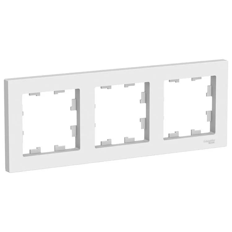 Рамка 3-постовая Systeme Electric ATLASDESIGN ATN000103 (белая) - старое фото