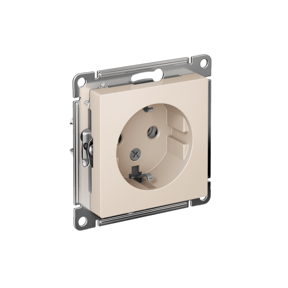 Розетка Systeme Electric AtlasDesign ATN000243 бежевого цвета