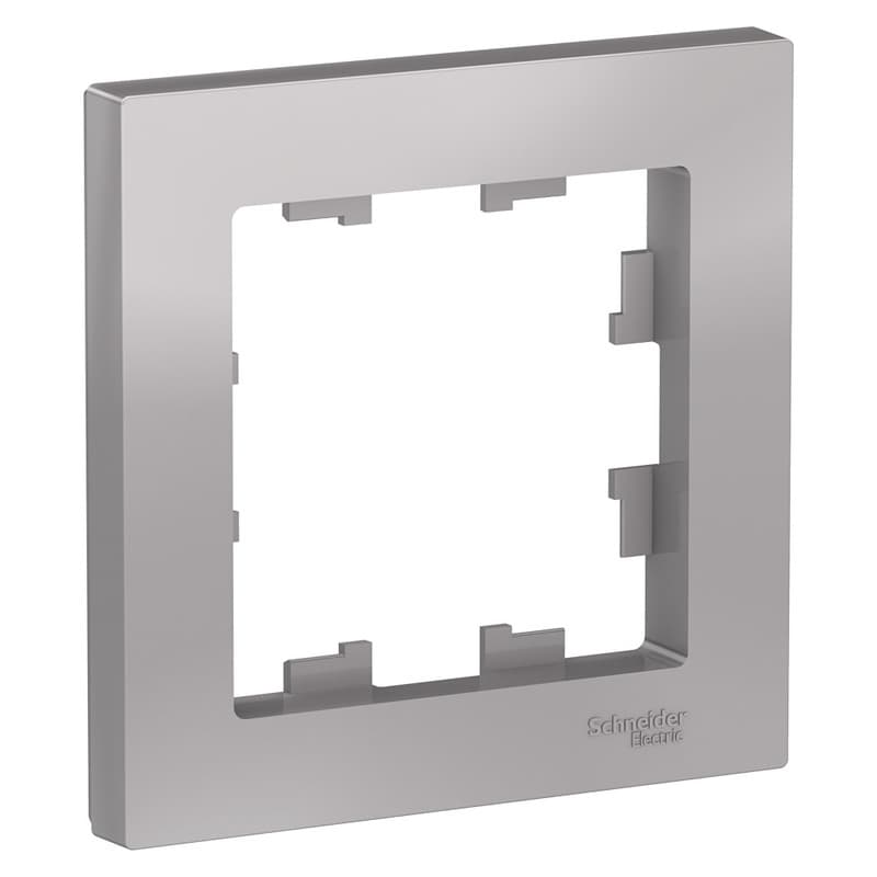 Рамка Schneider Electric AtlasDesign 1-местная алюминий ATN000301