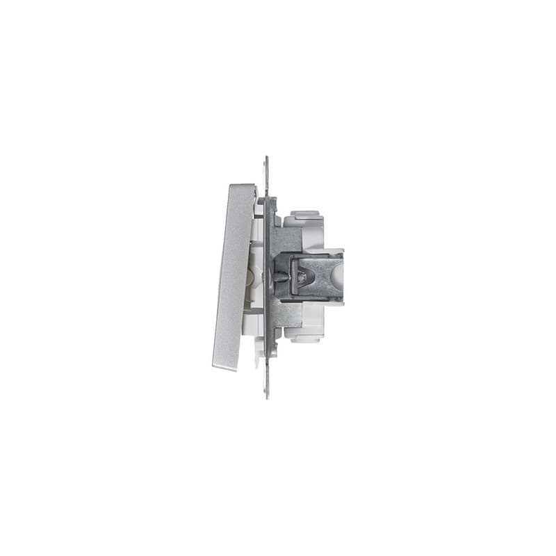 Выключатель трехклавишный Systeme (Schneider) Electric AtlasDesign ATN000331 (алюминий)
