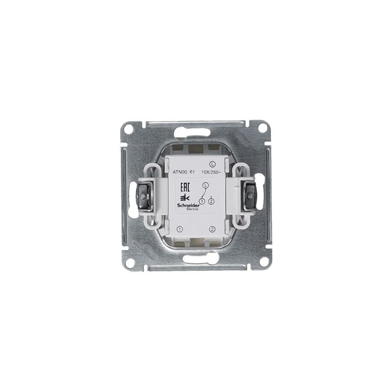 Выключатель проходной Schneider Electric AtlasDesign алюминий ATN000361