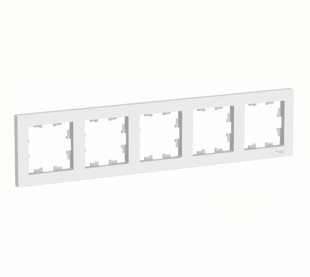 Рамка Schneider Electric AtlasDesign 5-местная лотос ATN001305