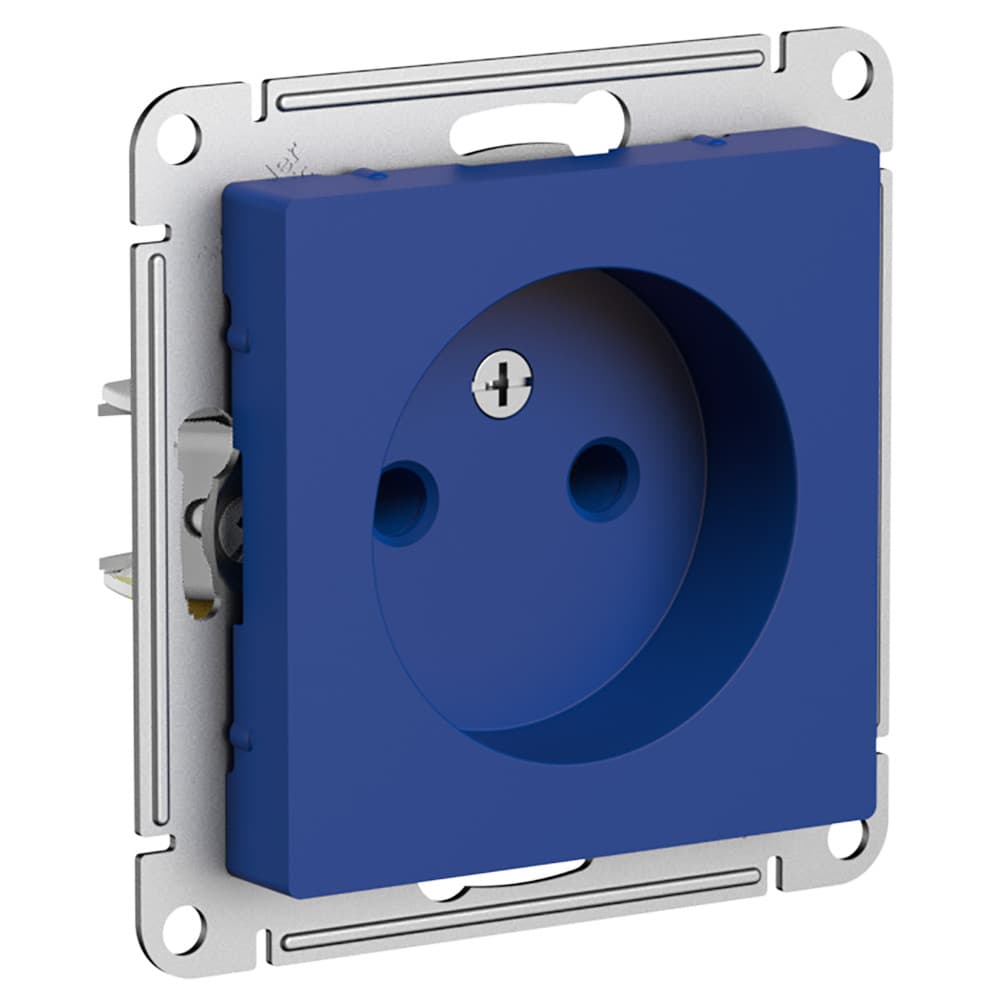 Розетка без заземления Schneider Electric AtlasDesign аквамарин ATN001141