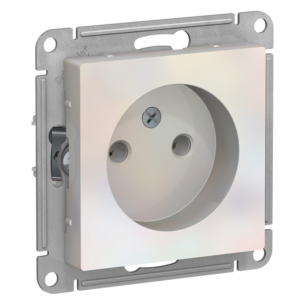 Розетка без заземления Schneider Electric AtlasDesign жемчуг ATN000441