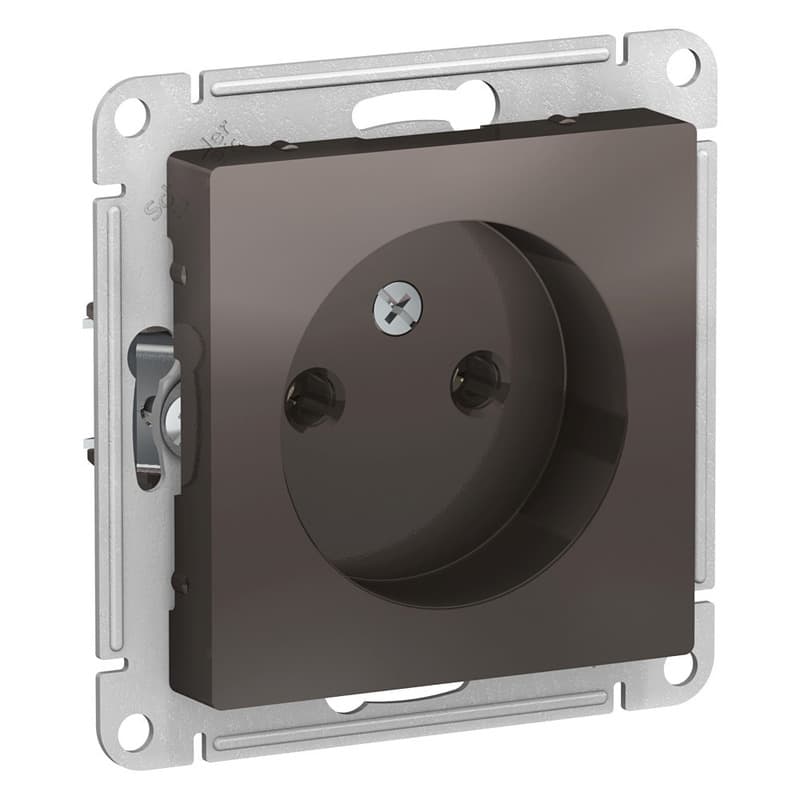 Розетка без заземления Schneider Electric AtlasDesign мокко ATN000641