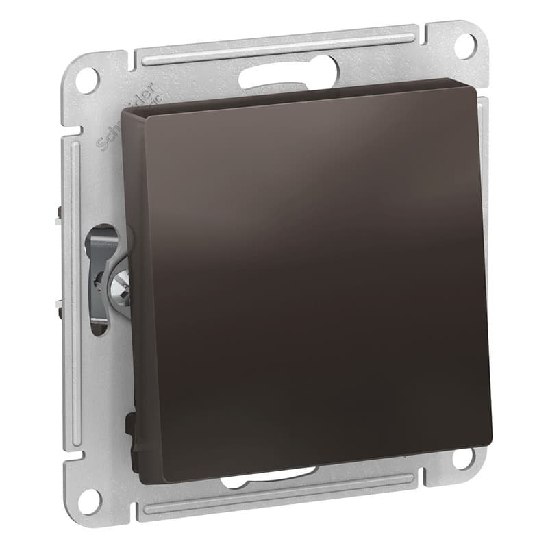 Выключатель одноклавишный проходной Schneider Electric AtlasDesign мокко ATN000661