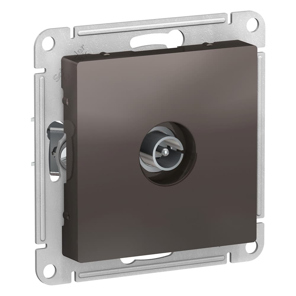 Розетка TV одиночная Schneider Electric AtlasDesign мокко ATN000693