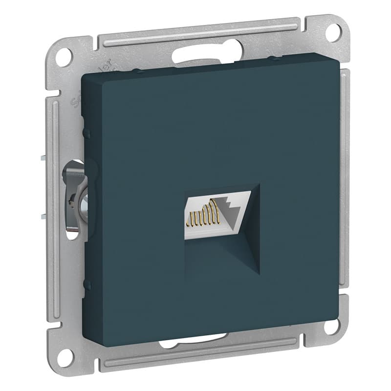 Розетка компьютерная Schneider Electric AtlasDesign изумруд ATN000883