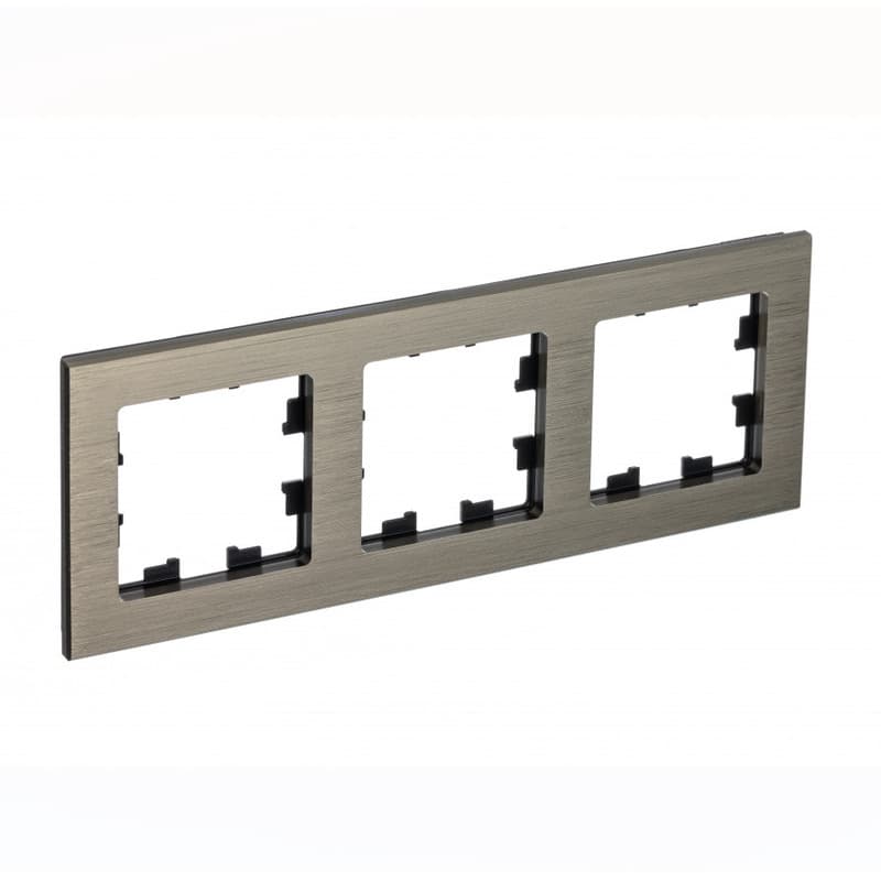 Рамка Schneider Electric AtlasDesign Nature 3-местная латунь ATN312203