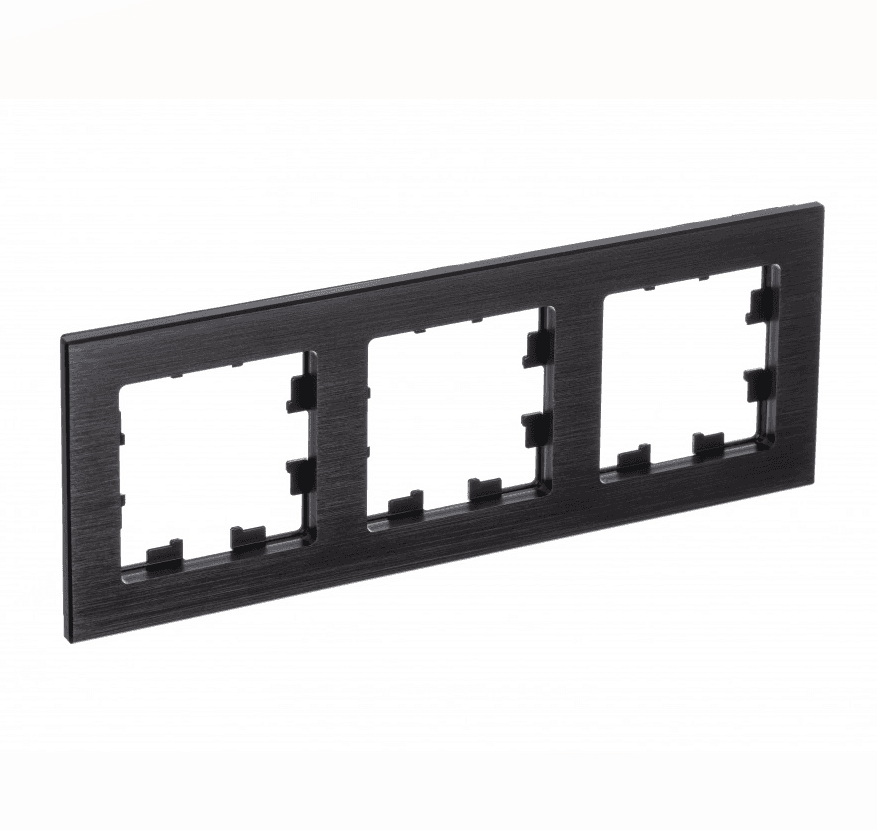 Рамка Schneider Electric AtlasDesign Nature 3-местная оникс ATN312303