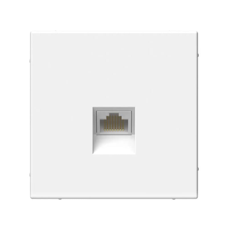 Дизайнерская компьютерная розетка Systeme Electric ArtGallery, белый цвет, порт RJ45
