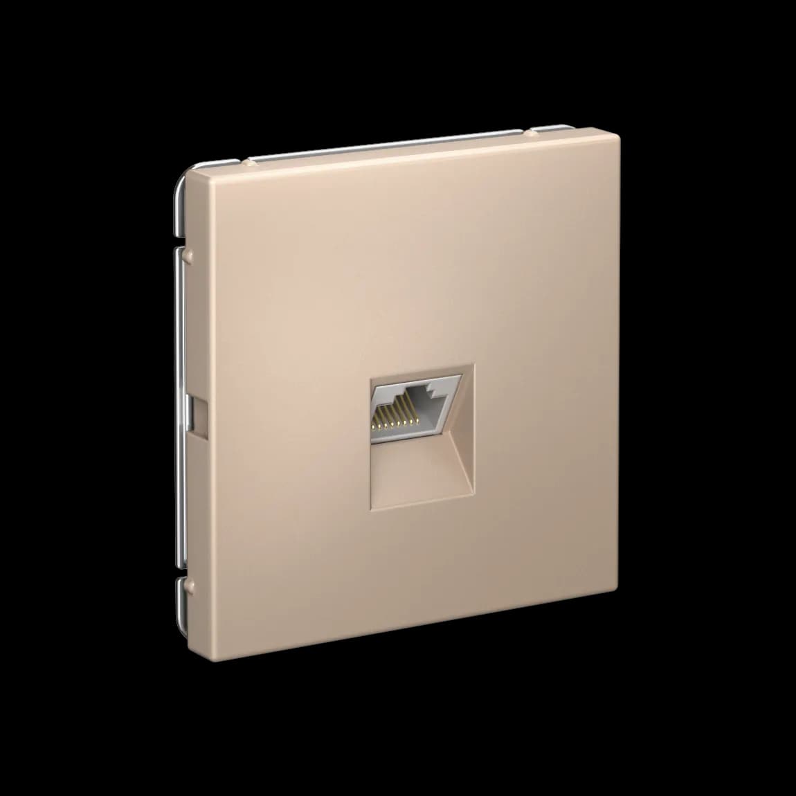 Дизайнерская компьютерная розетка Systeme Electric ArtGallery, цвет песочный, порт RJ45