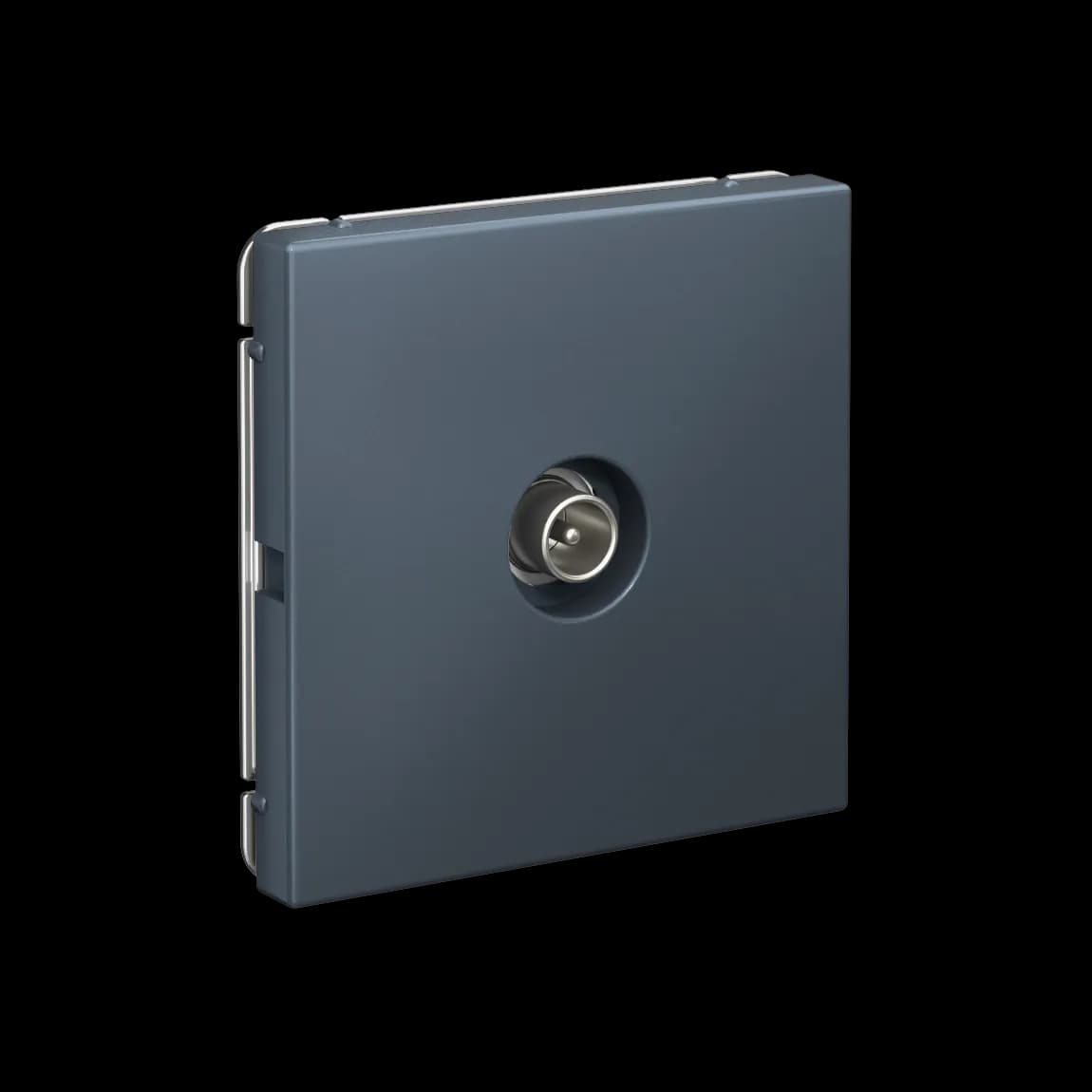 Дизайнерская оконечная телевизионная розетка Systeme Electric ArtGallery, цвет грифель