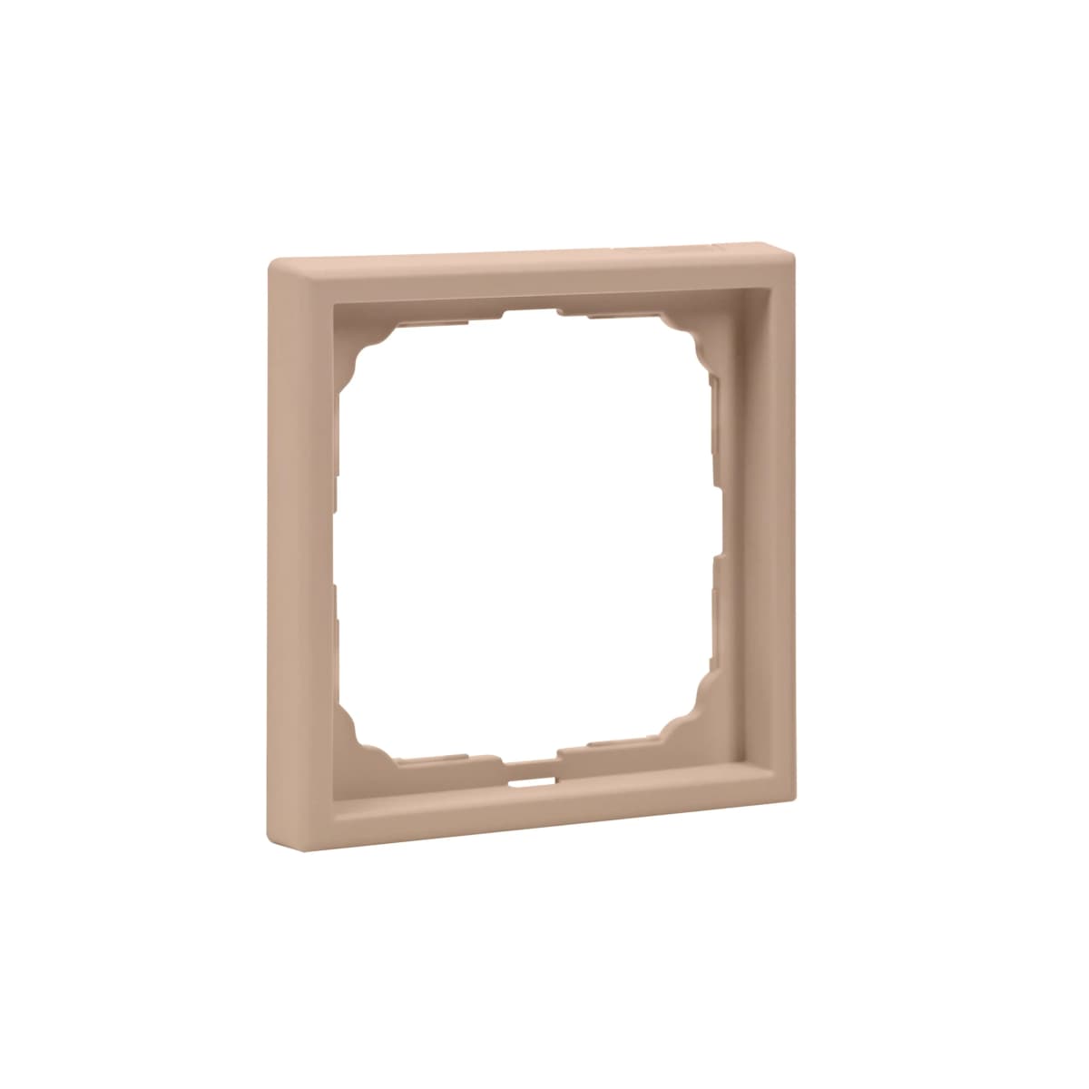Дизайнерская рамка на 1 место (модуль) для выключателя или розетки Systeme Electric ArtGallery, цвет песочный