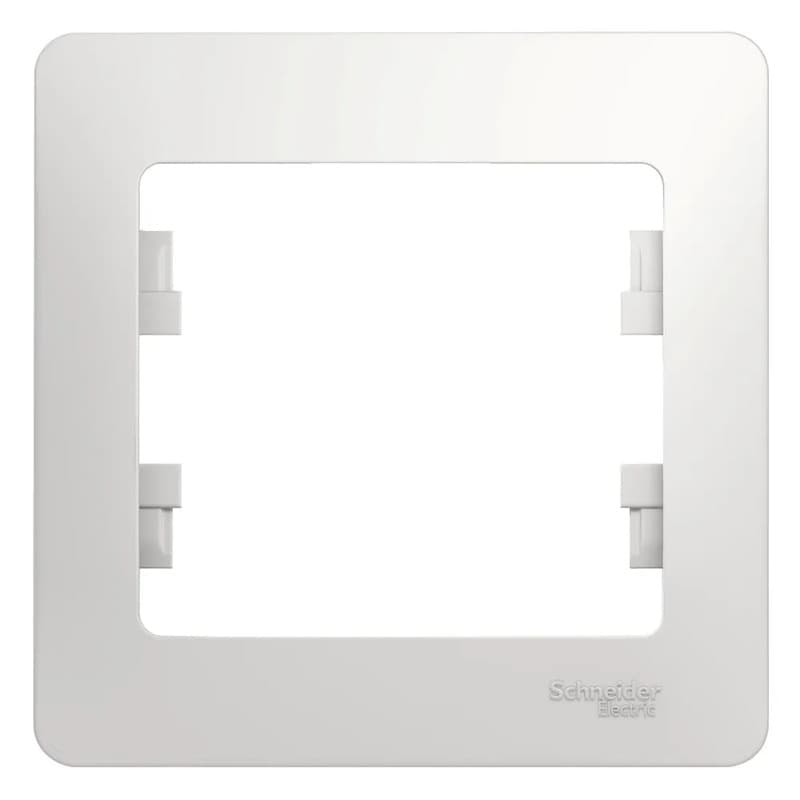 Рамка однопостовая (1-местная) Systeme Electric (Schneider) Glossa, цвет белый