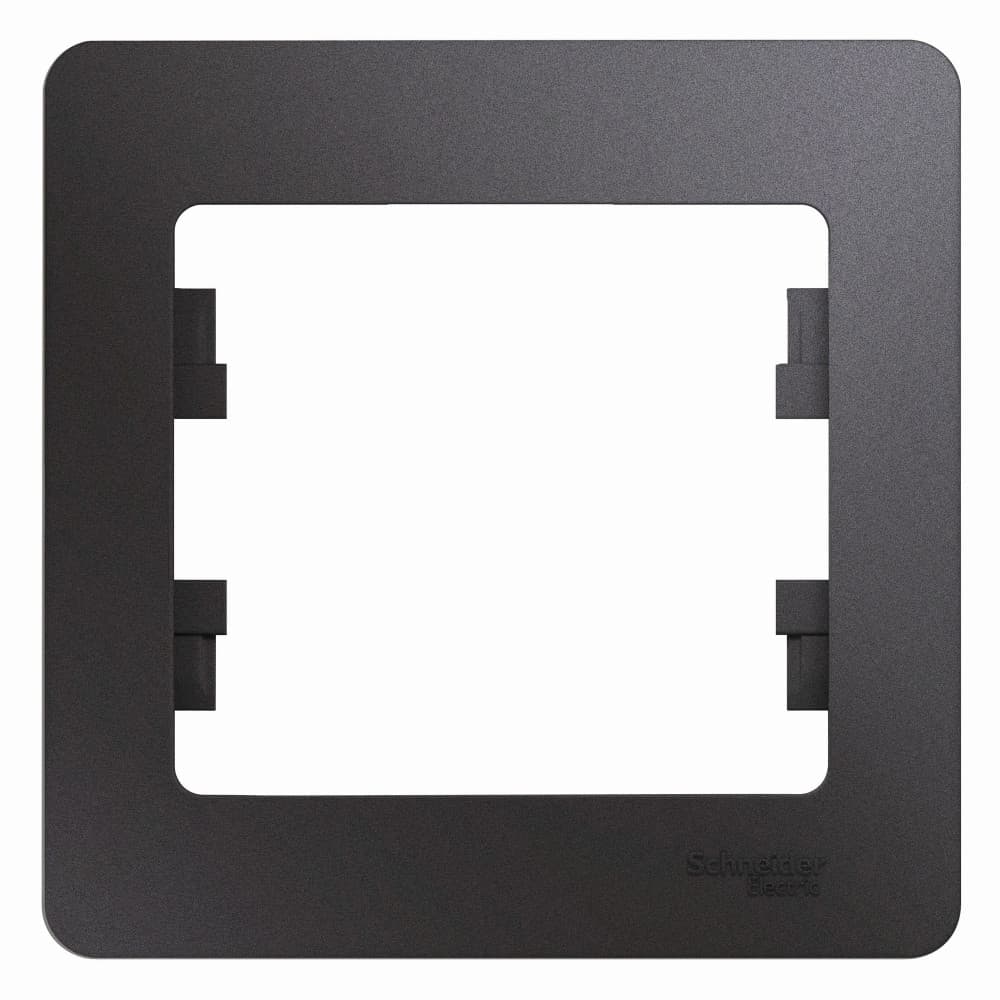 Рамка 1-местная Schneider Electric Glossa цвет графит GSL001301 для розеток и выключателей