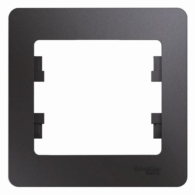 Рамка 1-местная Schneider Electric Glossa цвет графит GSL001301 для розеток и выключателей