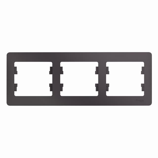 Рамка 3-местная Schneider Electric Glossa цвет сиреневый туман — купить в Electrica Shop