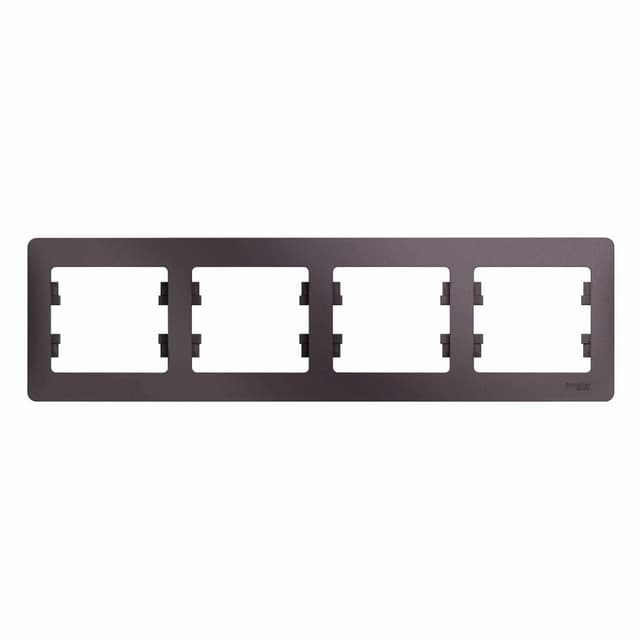 Рамка 4-местная Schneider Electric Glossa цвет сиреневый туман — купить в Electrica Shop