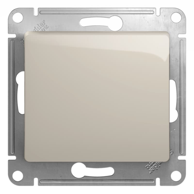 Выключатель однокнопочный Schneider Electric Glossa молочный цвет GSL000915