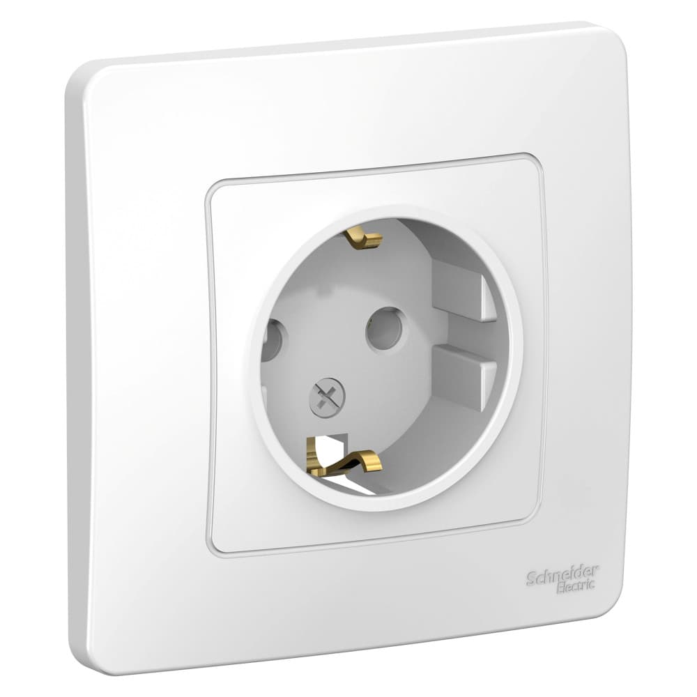 Розетка с заземлением Schneider Electric Blanca белый BLNRS001011