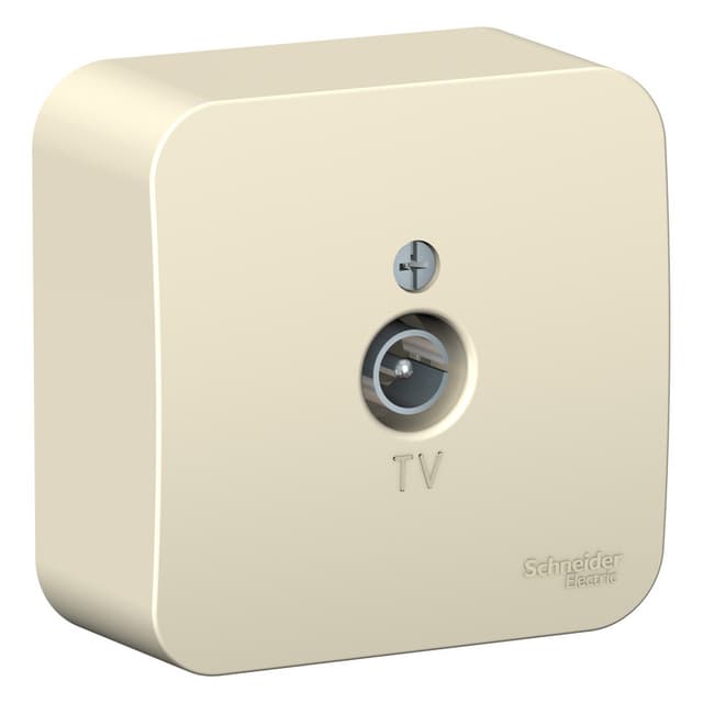 Розетка TV оконечная Systeme Electric Blanca BLNTA000012, цвет молочный, для подключения антенны.
