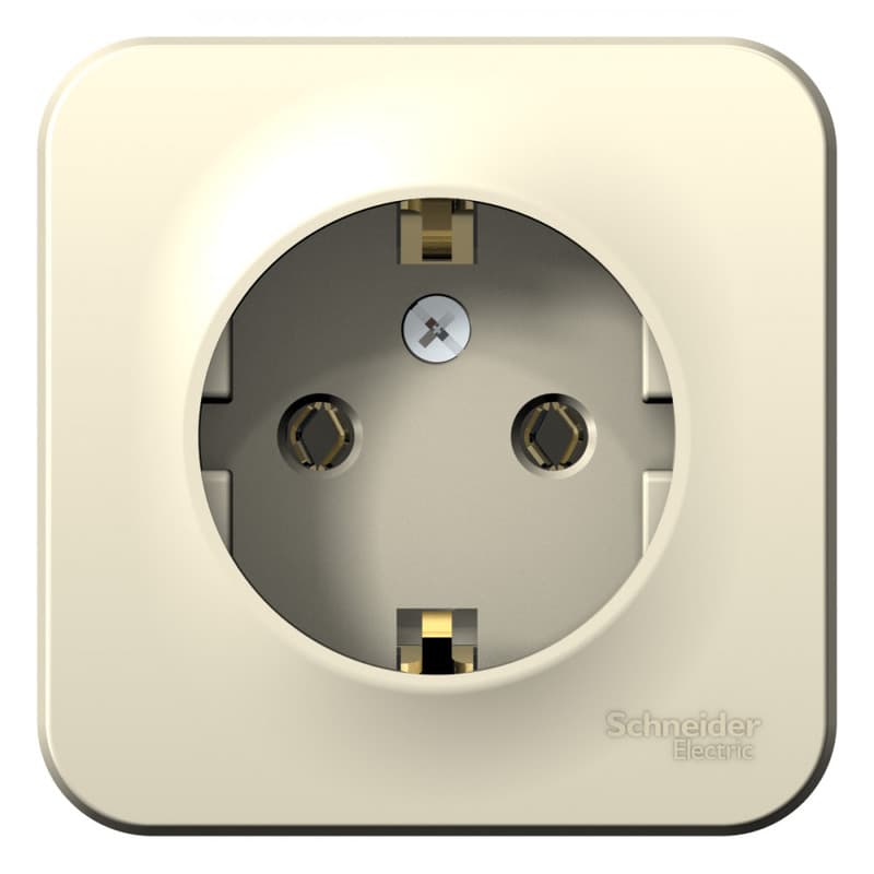 Розетка с заземлением Systeme (Schneider) Electric Blanca BLNRA010112 (молочный)