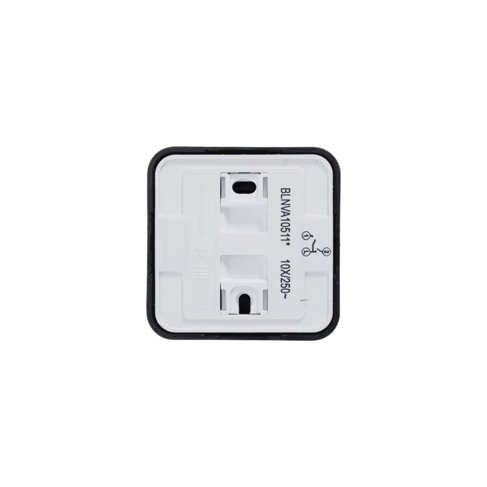 Выключатель 2-клавишный с подсветкой Systeme (Schneider) Electric Blanca BLNVA105116 (антрацит)