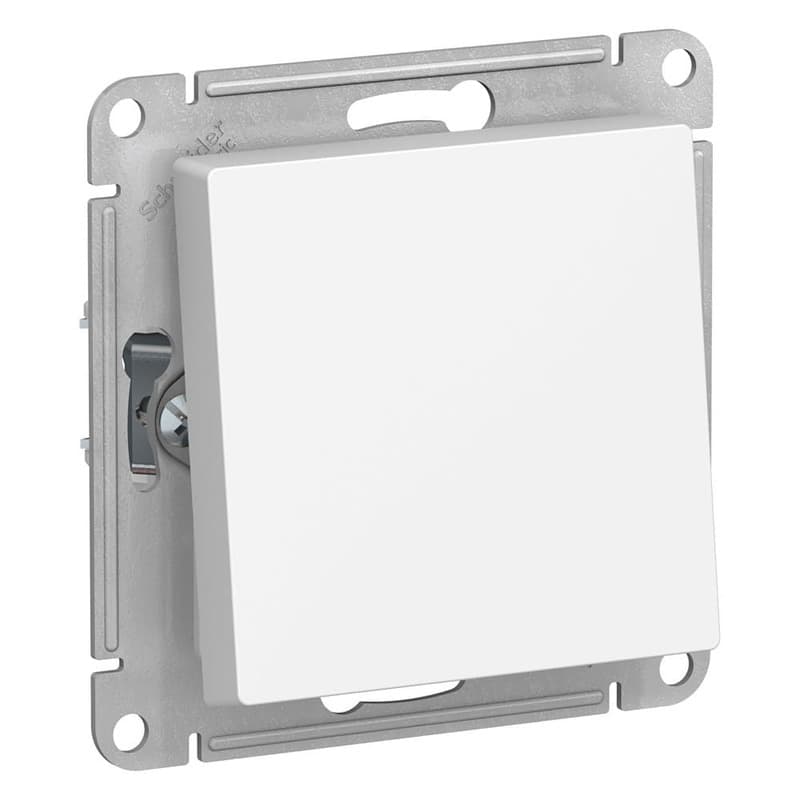 Выключатель 1-клавишный проходной Systeme Electric AtlasDesign Aqua ATN440161, IP44, 10А, белый