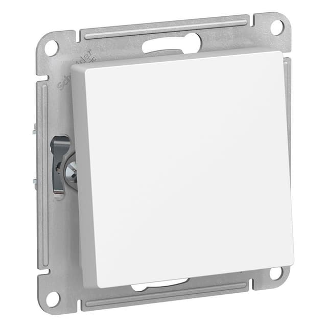 Выключатель 1-клавишный проходной Systeme Electric AtlasDesign Aqua ATN440161, IP44, 10А, белый