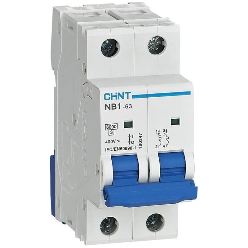 Автоматический выключатель Chint NB1-63 2P 20А C