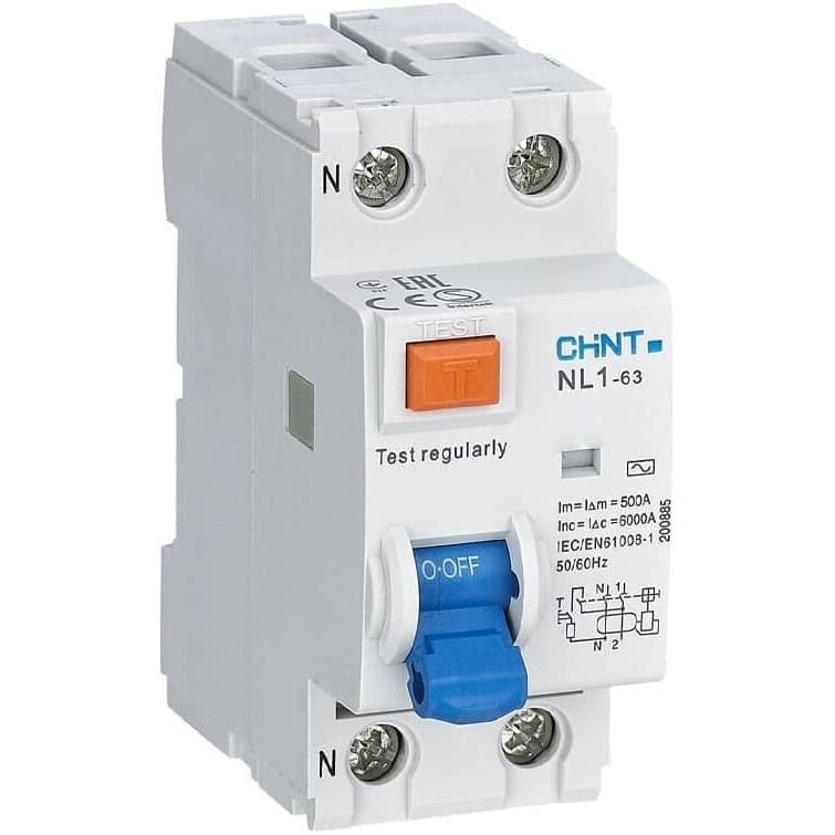Устройство защитного отключения Chint NL1-63 2P 63А 200214