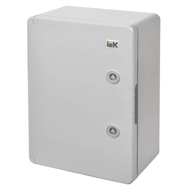 Бокс пластиковый навесной IEK ЩМПп MKP93-N-352515-65, 350х250х150 мм, 100А, IP65, с монтажной панелью, серый
