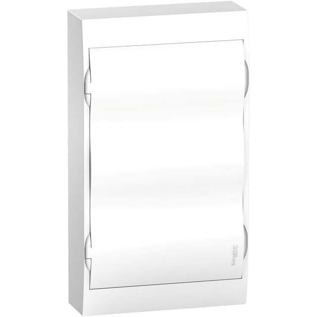 Бокс пластиковый навесной Systeme Electric City9 Box EZ9E312P2SRU, 3 ряда на 36 модулей, с белой дверцей, IP40, белый