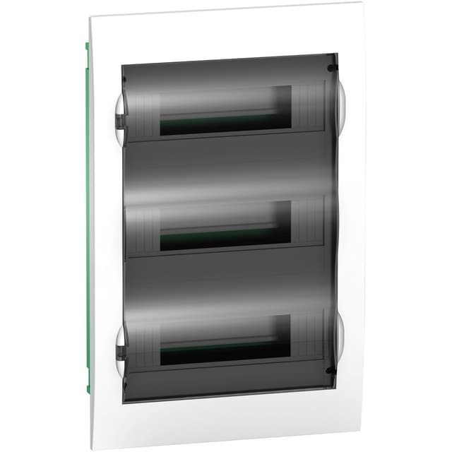 Бокс встраиваемый пластиковый Systeme Electric City9 Box EZ9E312S2FRU, 3 ряда на 36 модулей, с прозрачной дверцей, IP40, IK07