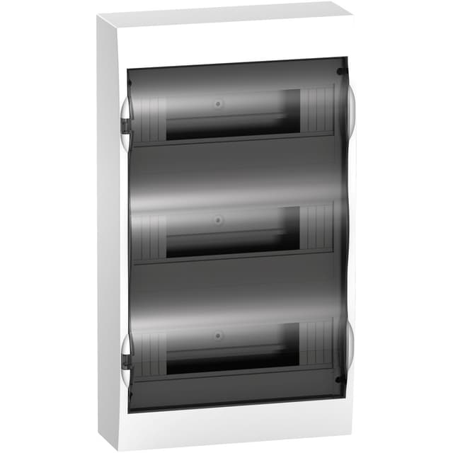 Бокс пластиковый навесной Systeme Electric City9 Box EZ9E312S2SRU, 3 ряда на 36 модулей, с прозрачной дверцей, IP40