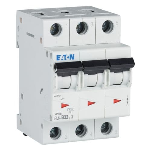 Автоматический выключатель Eaton PL6-B32/3, фото 4
