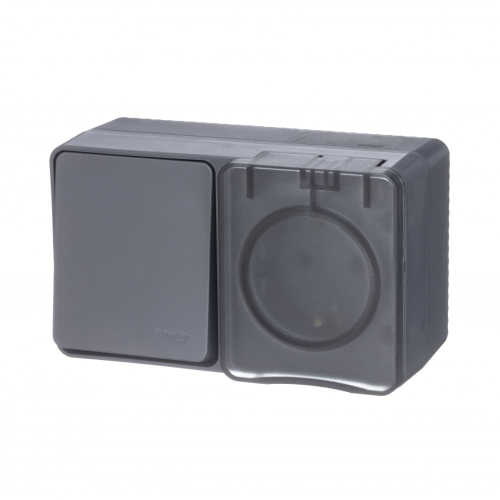 Блок розетка + выключатель Systeme (Schneider) Electric AtlasDesign Profi ATN544070