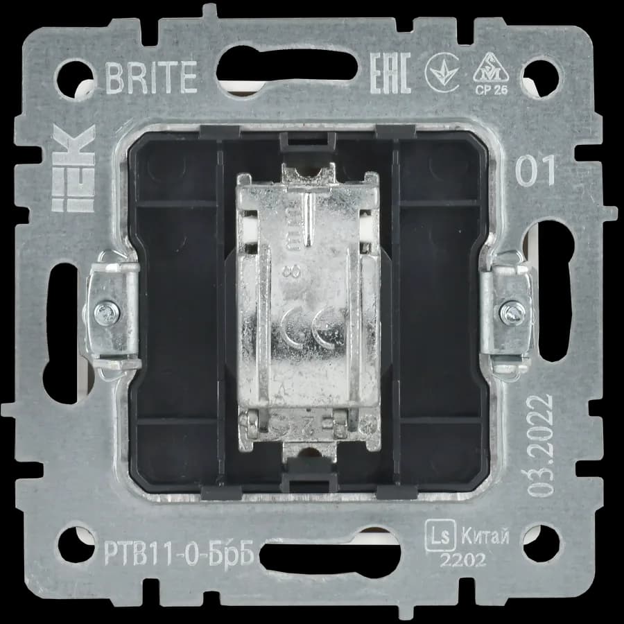 Розетка TV IEK BRITE BR-A10-O-K01 (белый), фото 4