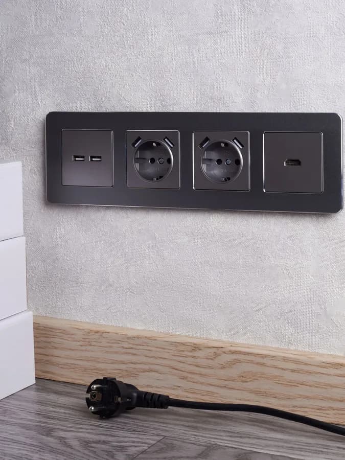 Розетка HDMI IEK BRITE BR-H10-K46 (сталь), фото 4