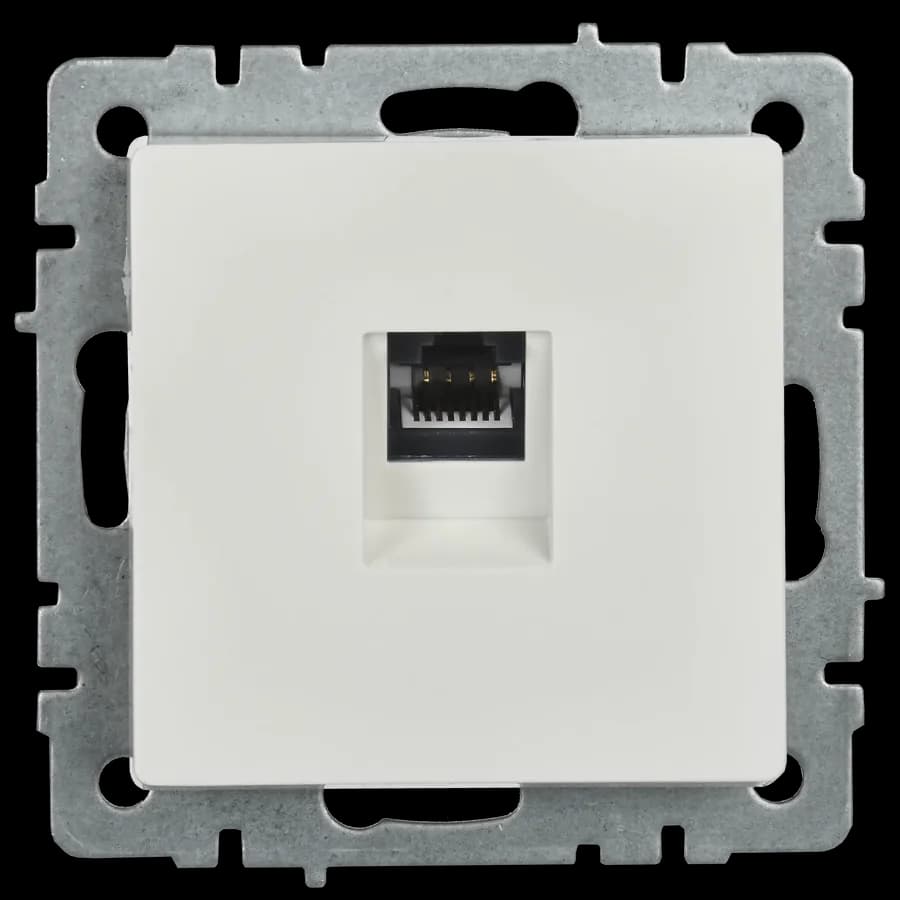 Розетка компьютерная IEK BRITE BR-K10-1-K01 (белый), фото 4