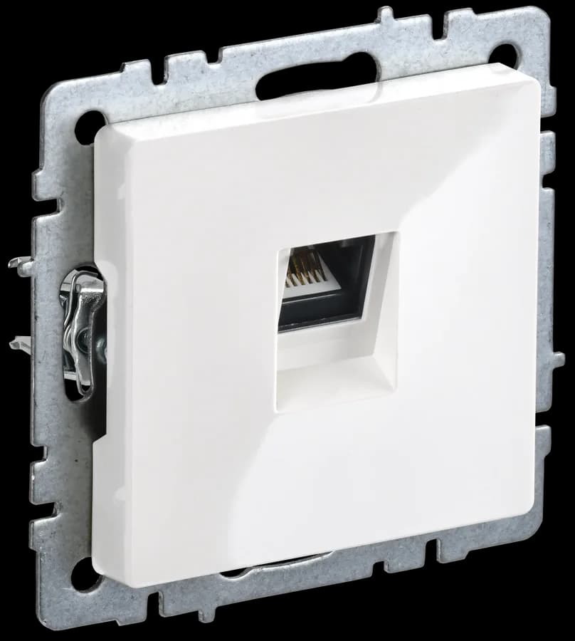 Розетка компьютерная IEK BRITE BR-K10-2-K01 (белый)