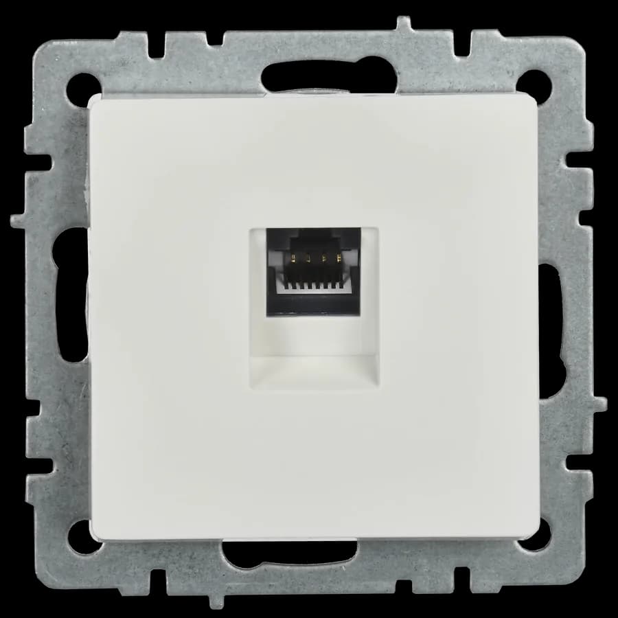 Розетка компьютерная IEK BRITE BR-K10-2-K01 (белый), фото 4