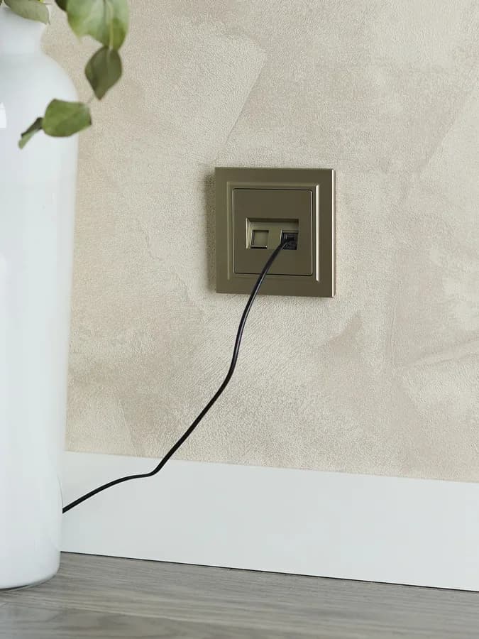 Розетка двойная компьютерная IEK BRITE BR-K20-1-K37 (шампань), фото 4