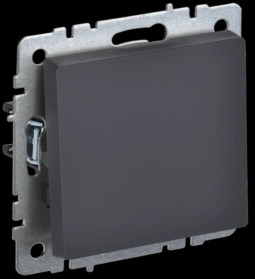 Выключатель 1-клавишный IEK BRITE BR-V10-0-10-K53 (графит)