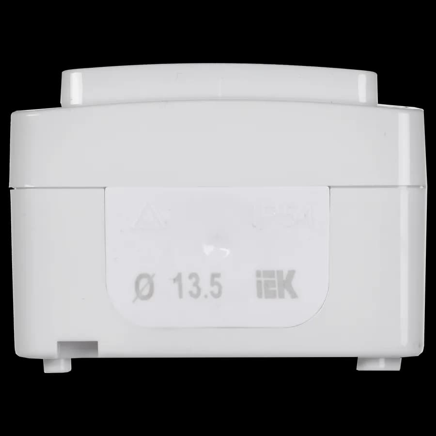Выключатель 1-клавишный наружный IEK EVMP10-K01-10-54-EC (белый), фото 4
