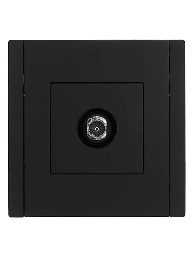 Розетка TV IEK FORTE&PIANO FP-A10-O-K02 (черный), фото 4